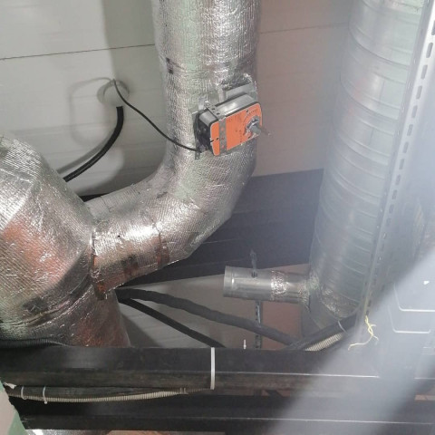 Монтаж автоматики, таймеров туа, заслонки, привода, байпас