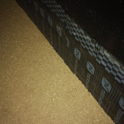 Подготовка отмостки, с железнением коттедж