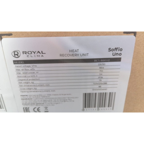 Royal Clima Uno 1800 Royal Clima Uno 1800