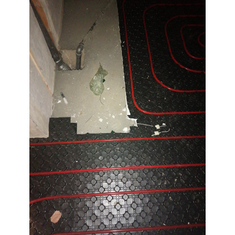 Тёплый пол, укладка, коттедж Тёплый пол, укладка, коттедж