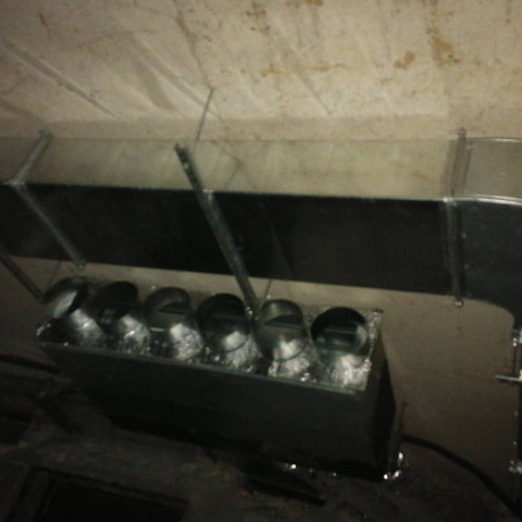 Вентиляция, заказ и подготовка адаптеров под щелевые решетки, коттедж Ангелово