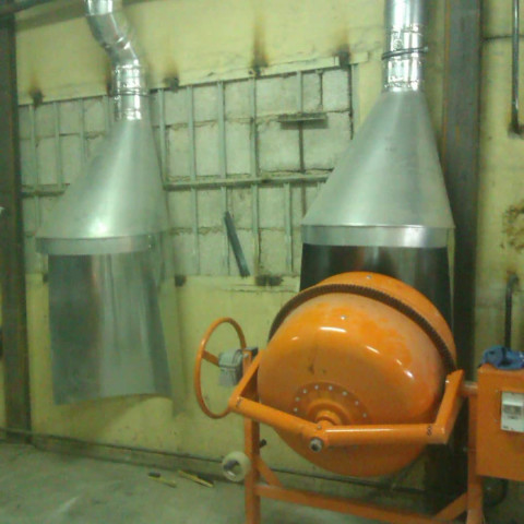 Вентиляция, завод производства смесей