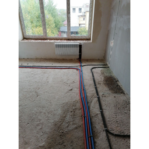 Закладка трасс цо, хвс, гвс, коттедж