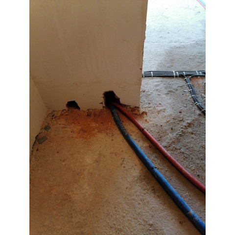 Закладка трасс цо, хвс, гвс, коттедж Закладка трасс цо, хвс, гвс, коттедж