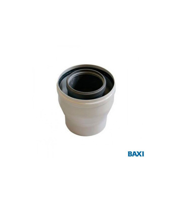 Переходник коаксиальный BAXI с диаметра 80/125мм на диаметр 60/100 Coaxial adaptor 80/125 – 60/100mm