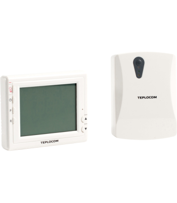 Термостат комнатный Teplocom TS-Prog-2АА/3А-RF, беспроводной, прогр, реле 250В, 3А