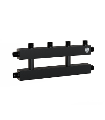 Коллектор на 2 (3) отопительных контура, Ду 25 с кронштейнами