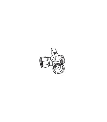 Кран Royal Thermo OPTIMAL для стиральной машины 1/2&quot;x3/4&quot;х1/2&quot;